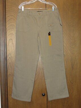 New with Tags Gloria Vanderbilt Size 14 Stretch Dark Khaki Pants/Jeans